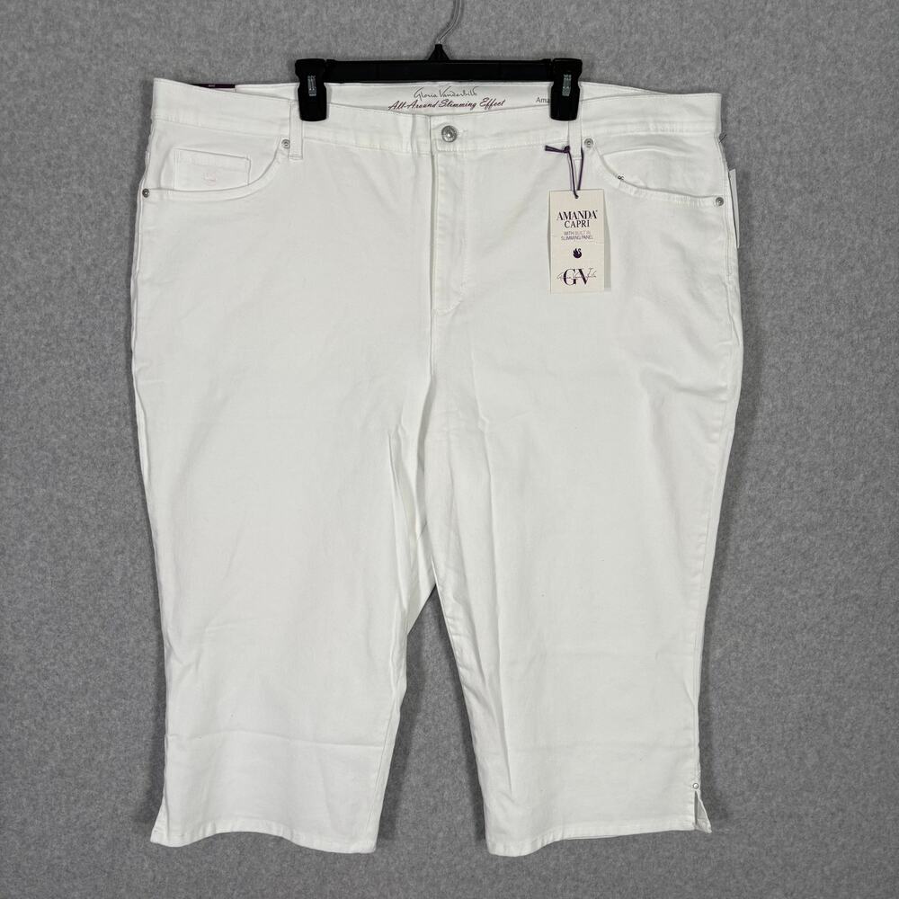 Gloria Vanderbilt Capri Jean 24 Amanda Slimming Flawless Stretch Shaping Comfort